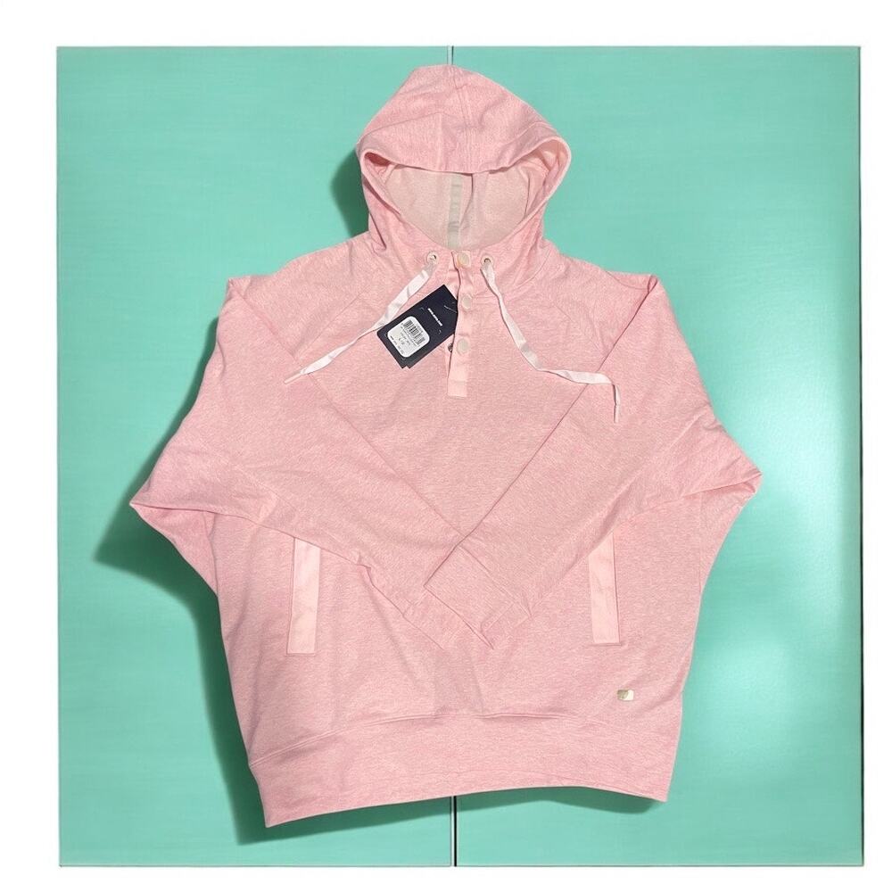 ASICS Women's Terry Pullover Hoodie Light Pink Size L